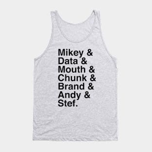 Mikey, Data, Mouth, Chunk, Brand, Andy & Stef Tank Top